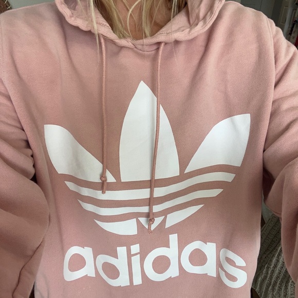 blush adidas hoodie